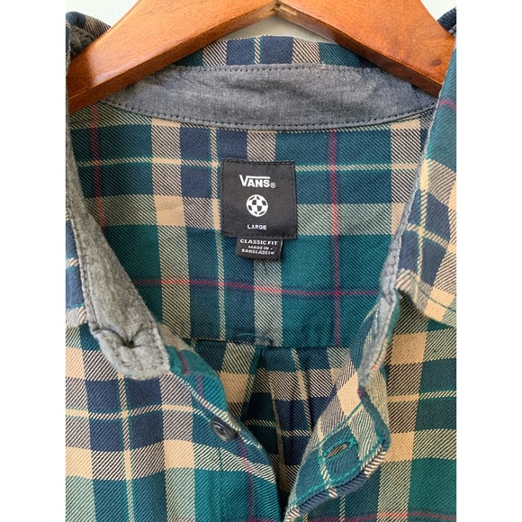 VANS Sycamore Flannel Classic Fit Button Down Long Sleeve Shirt Men’s Large - Picture 5 of 5